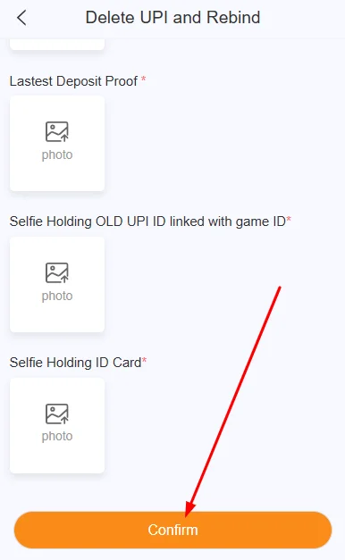 Click on confirm to submit the query